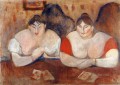rosa y amelie 1894 Edvard Munch Expresionismo